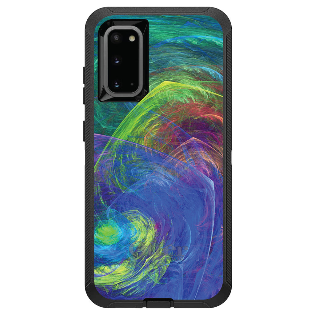 Abstract Color Light Swirl OtterBox Defender Case for iPhone & Galaxy, view 8