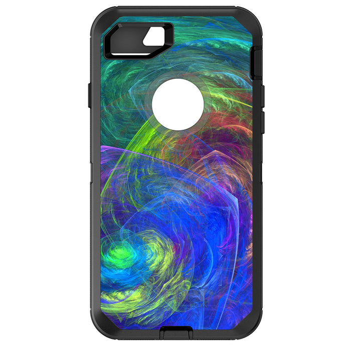 DistinctInk™ OtterBox Defender Series Case for Apple iPhone / Samsung Galaxy / Google Pixel - Abstract Color Light Swirl
