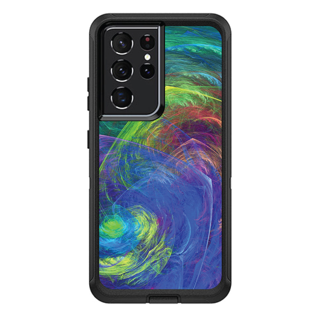 Abstract Color Light Swirl OtterBox Defender Case for iPhone & Galaxy, view 7