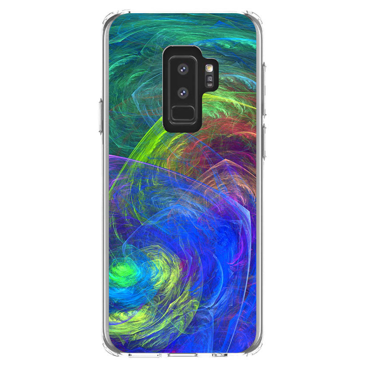 Abstract Color Light Swirl Clear Shockproof iPhone Case, view 20