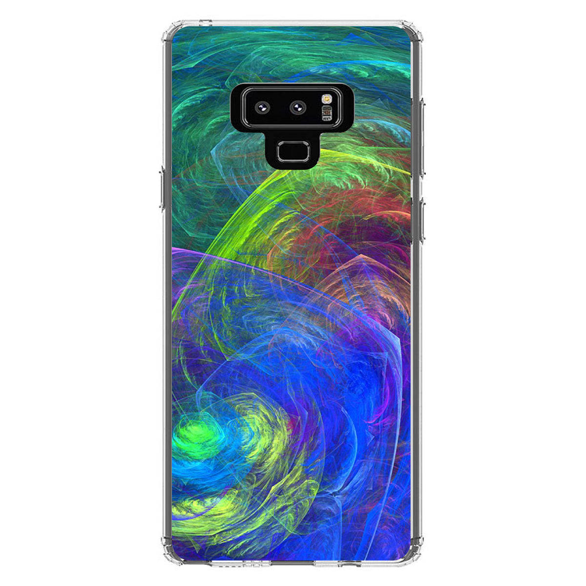 Abstract Color Light Swirl Clear Shockproof iPhone Case, view 11