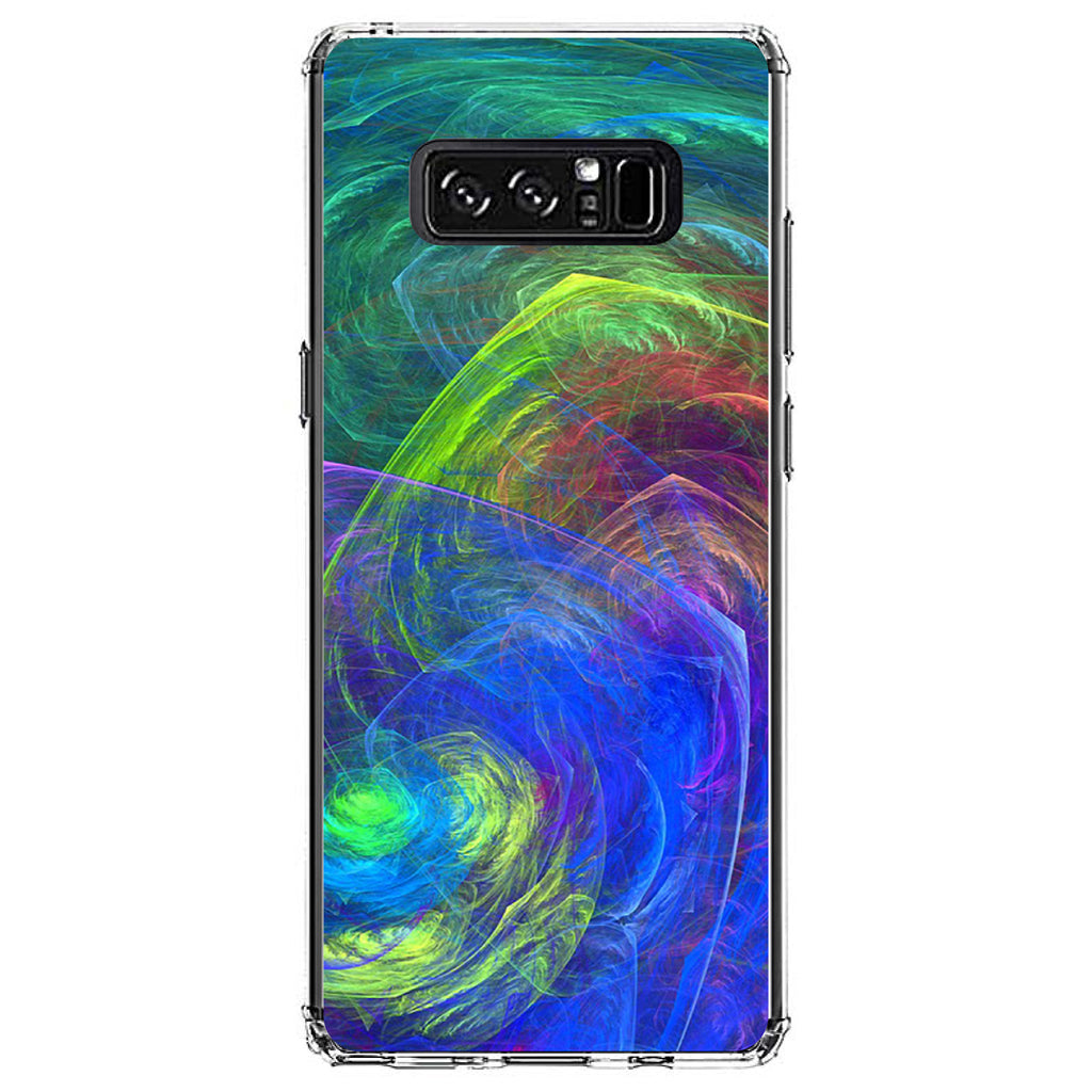Abstract Color Light Swirl Clear Shockproof iPhone Case, view 12