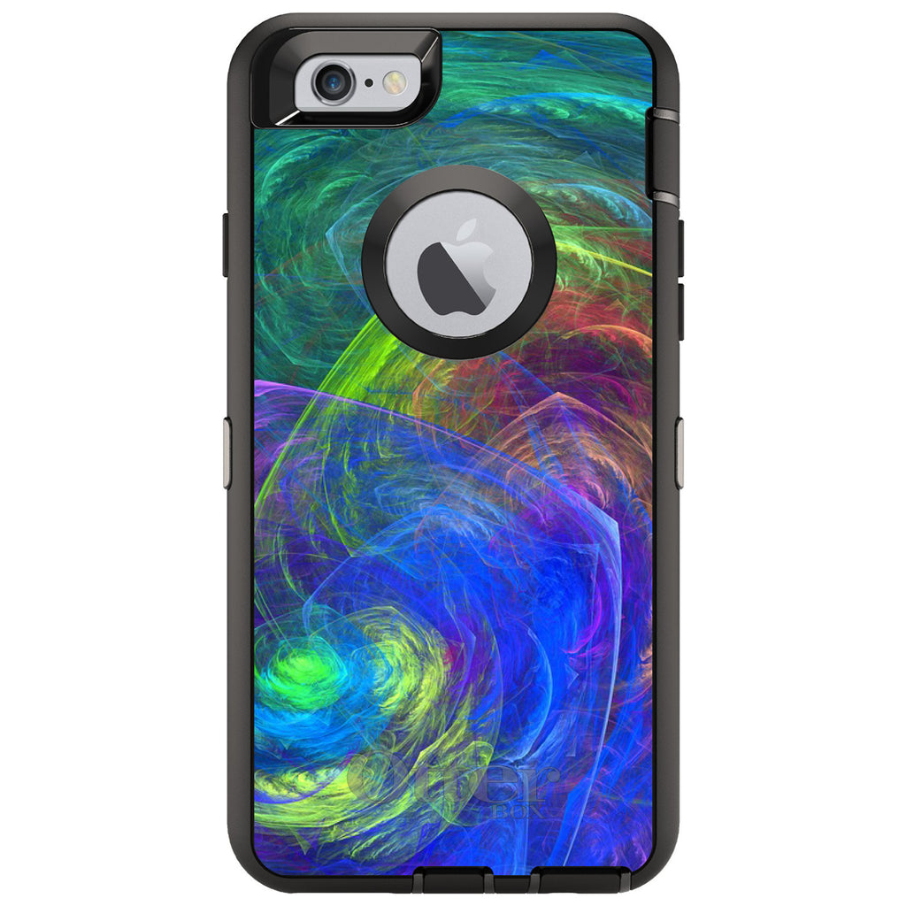 Abstract Color Light Swirl OtterBox Defender Case for iPhone & Galaxy, view 4