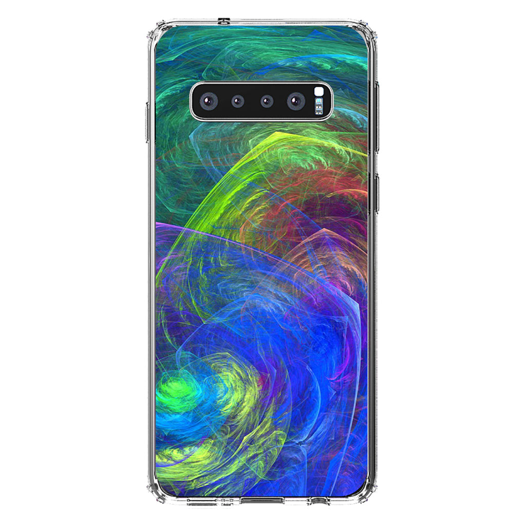 Abstract Color Light Swirl Clear Shockproof iPhone Case, view 16