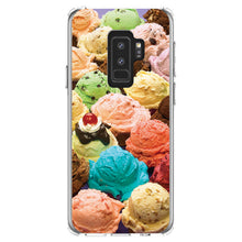 DistinctInk® Clear Shockproof Hybrid Case for Apple iPhone / Samsung Galaxy / Google Pixel - Ice Cream Scoops Cones