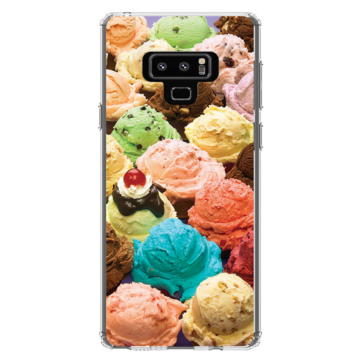 Ice Cream Scoops Cones Clear Shockproof iPhone Case, view 11