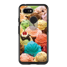 DistinctInk™ OtterBox Symmetry Series Case for Apple iPhone / Samsung Galaxy / Google Pixel - Ice Cream Scoops Cones