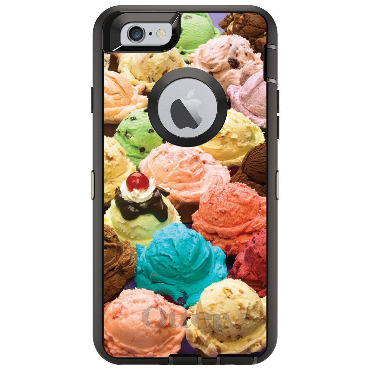Ice Cream Scoops Cones OtterBox Defender Case for iPhone & Galaxy, view 4