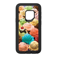 DistinctInk™ OtterBox Defender Series Case for Apple iPhone / Samsung Galaxy / Google Pixel - Ice Cream Scoops Cones