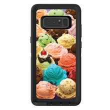 DistinctInk™ OtterBox Defender Series Case for Apple iPhone / Samsung Galaxy / Google Pixel - Ice Cream Scoops Cones