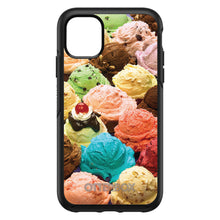 DistinctInk™ OtterBox Symmetry Series Case for Apple iPhone / Samsung Galaxy / Google Pixel - Ice Cream Scoops Cones