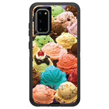 DistinctInk™ OtterBox Defender Series Case for Apple iPhone / Samsung Galaxy / Google Pixel - Ice Cream Scoops Cones