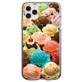 Ice Cream Scoops Cones Clear Shockproof iPhone Case