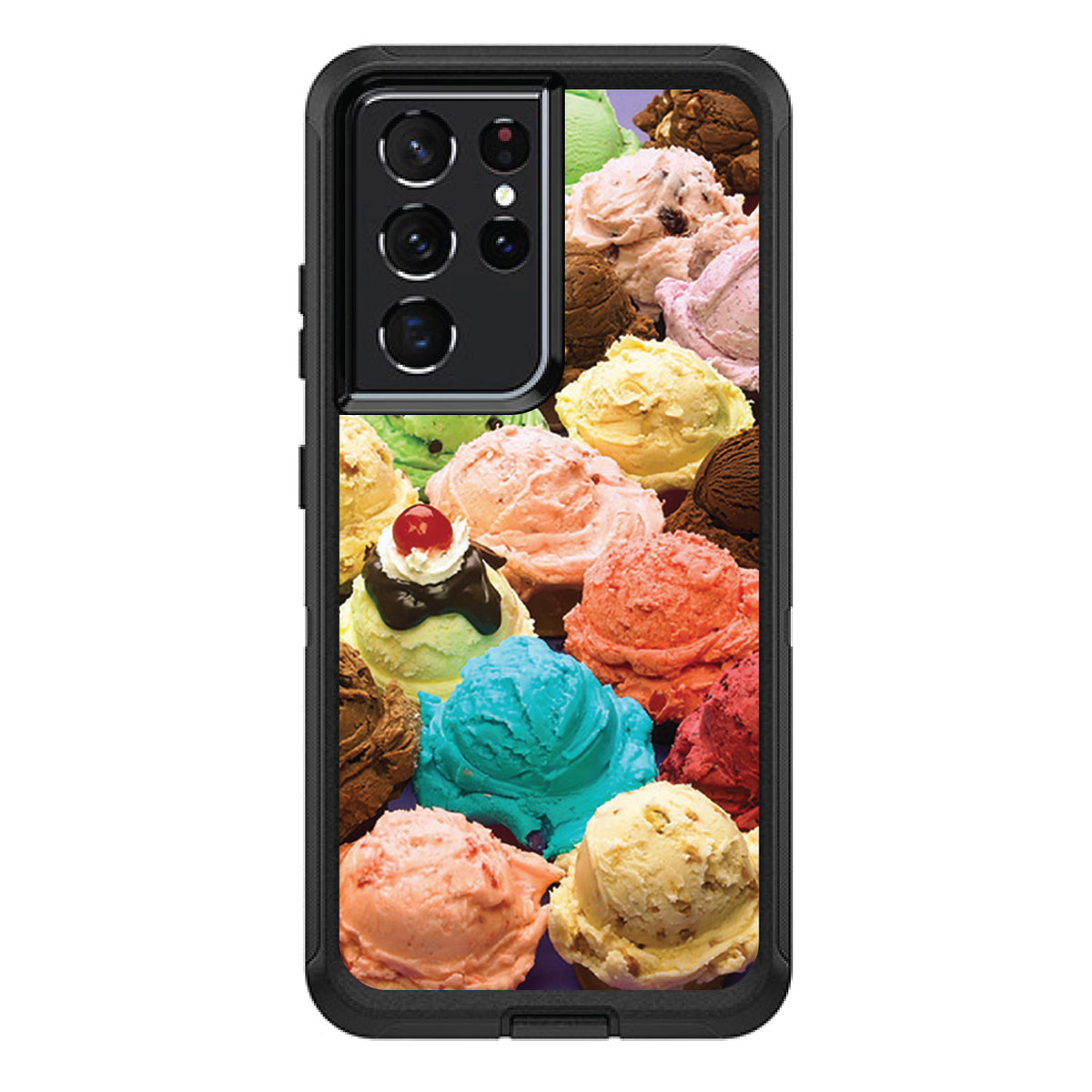 Ice Cream Scoops Cones OtterBox Defender Case for iPhone & Galaxy, view 7