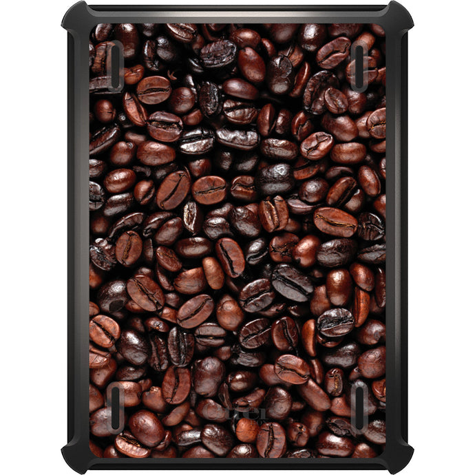 DistinctInk™ OtterBox Defender Series Case for Apple iPad / iPad Pro / iPad Air / iPad Mini - Dark Brown Coffee Beans