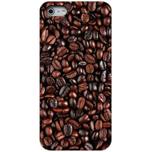 DistinctInk® Hard Plastic Snap-On Case for Apple iPhone or Samsung Galaxy - Dark Brown Coffee Beans