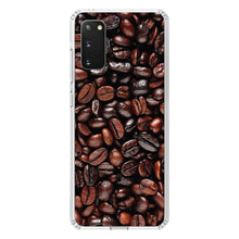 DistinctInk® Clear Shockproof Hybrid Case for Apple iPhone / Samsung Galaxy / Google Pixel - Dark Brown Coffee Beans