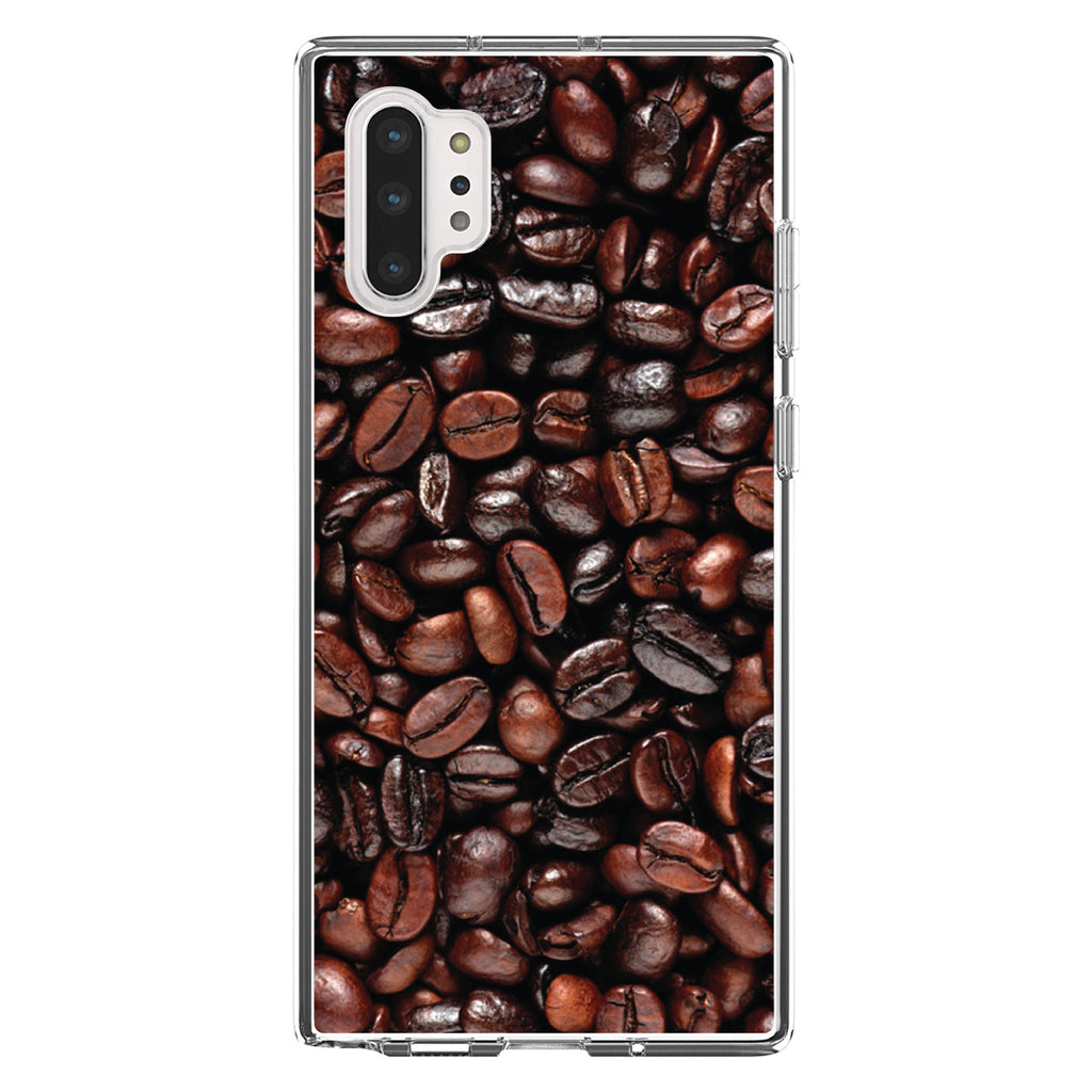 Dark Brown Coffee Beans Clear Shockproof iPhone Case, view 10
