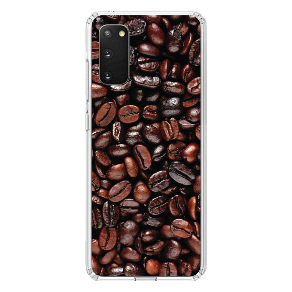 Dark Brown Coffee Beans Clear Shockproof iPhone Case, view 13