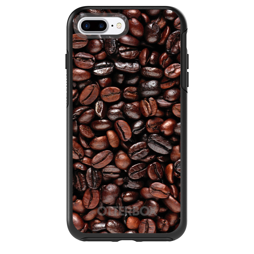 Dark Brown Coffee Beans OtterBox Symmetry Case for iPhone & Galaxy, view 2