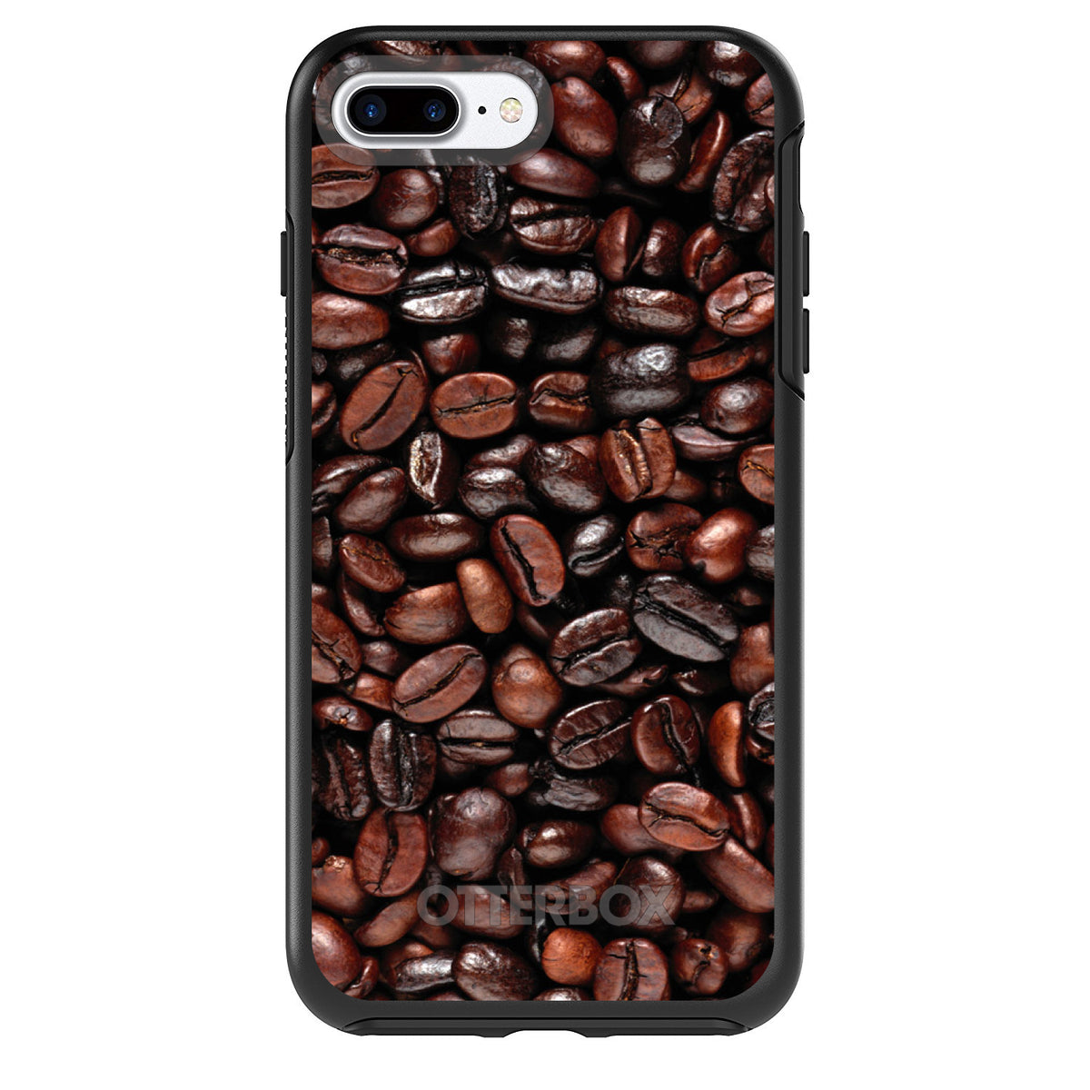Dark Brown Coffee Beans OtterBox Symmetry Case for iPhone & Galaxy, view 2