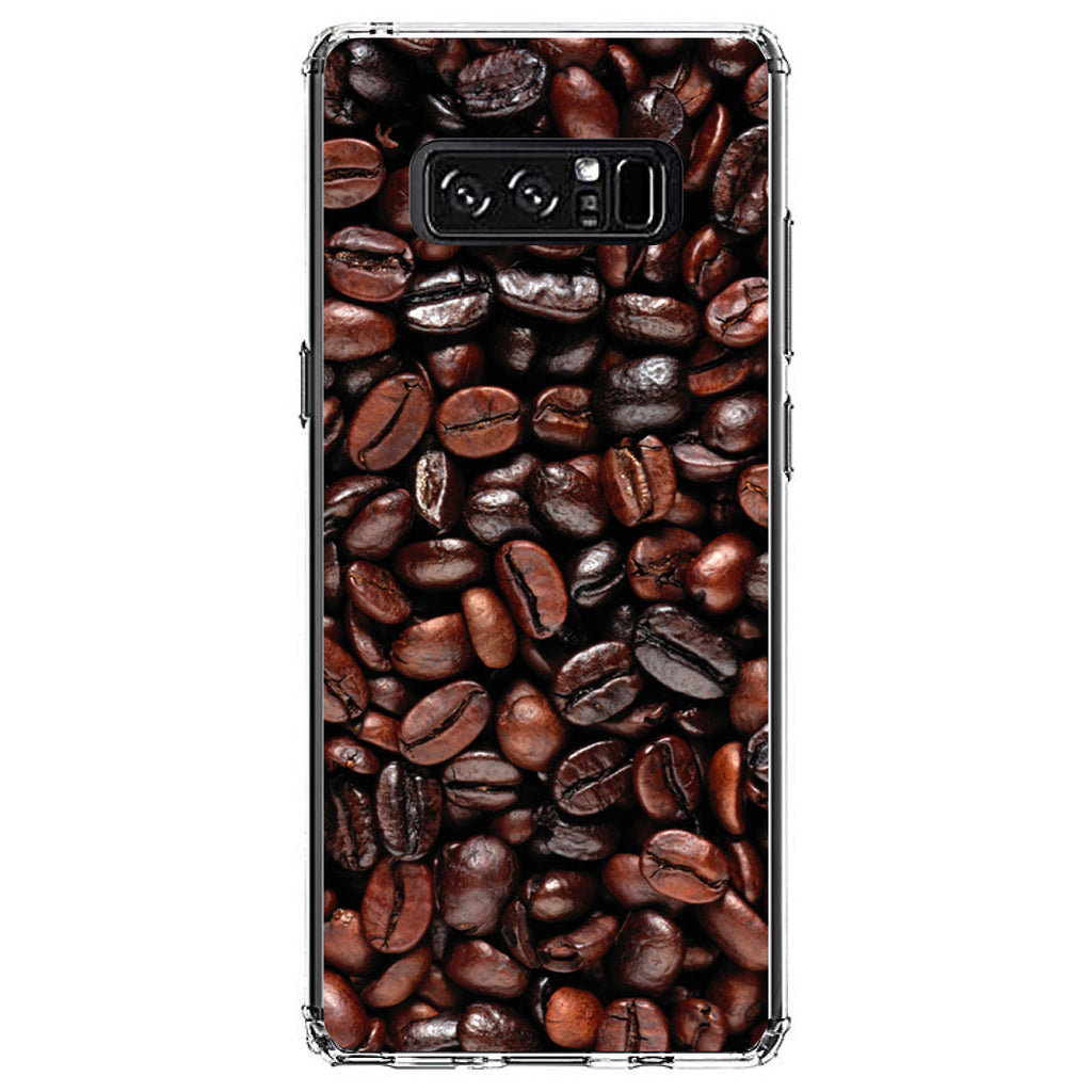 Dark Brown Coffee Beans Clear Shockproof iPhone Case, view 12