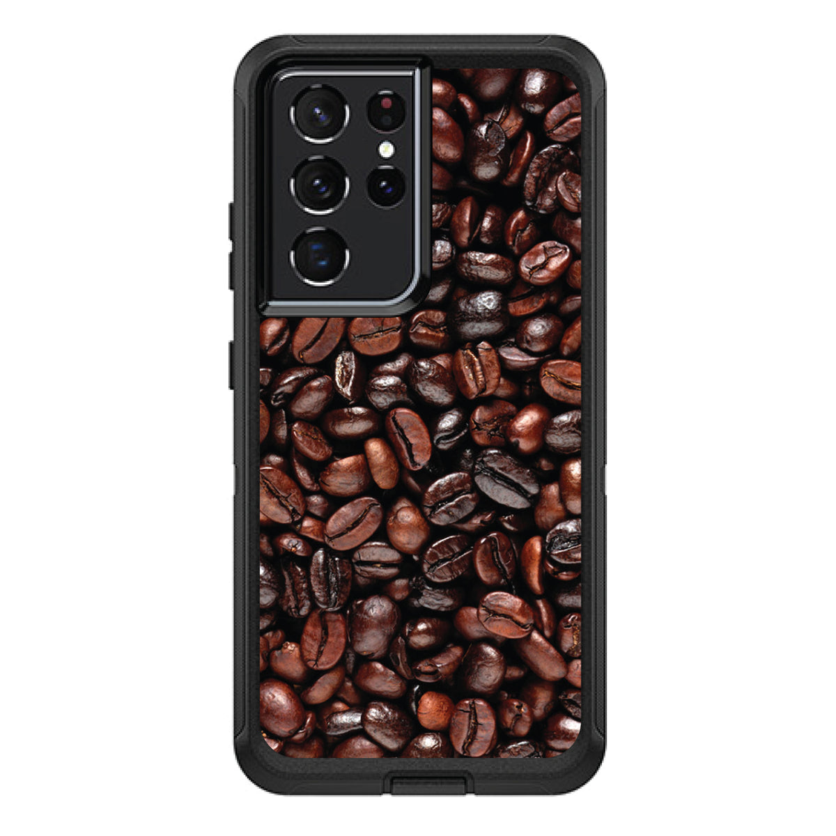 Dark Brown Coffee Beans OtterBox Defender Case for iPhone & Galaxy, view 7