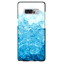 DistinctInk® Hard Plastic Snap-On Case for Apple iPhone or Samsung Galaxy - Clear Blue Ice