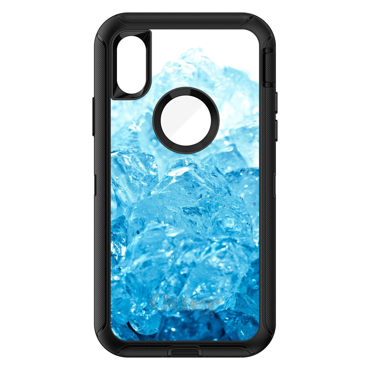 Clear Blue Ice OtterBox Defender Case for iPhone & Galaxy, view 3