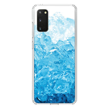 DistinctInk® Clear Shockproof Hybrid Case for Apple iPhone / Samsung Galaxy / Google Pixel - Clear Blue Ice Image Print