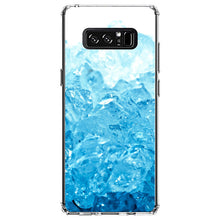 DistinctInk® Clear Shockproof Hybrid Case for Apple iPhone / Samsung Galaxy / Google Pixel - Clear Blue Ice Image Print