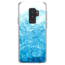 DistinctInk® Clear Shockproof Hybrid Case for Apple iPhone / Samsung Galaxy / Google Pixel - Clear Blue Ice Image Print