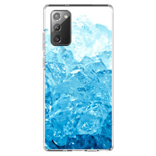 DistinctInk® Clear Shockproof Hybrid Case for Apple iPhone / Samsung Galaxy / Google Pixel - Clear Blue Ice Image Print
