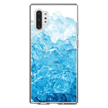 DistinctInk® Clear Shockproof Hybrid Case for Apple iPhone / Samsung Galaxy / Google Pixel - Clear Blue Ice Image Print