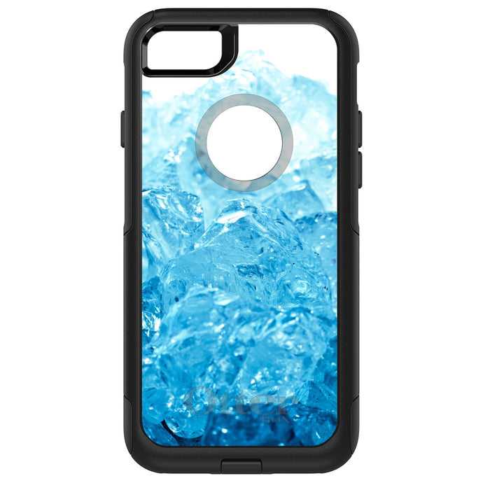 DistinctInk OtterBox Commuter Series Case for Apple iPhone or Samsung Galaxy - Clear Blue Ice