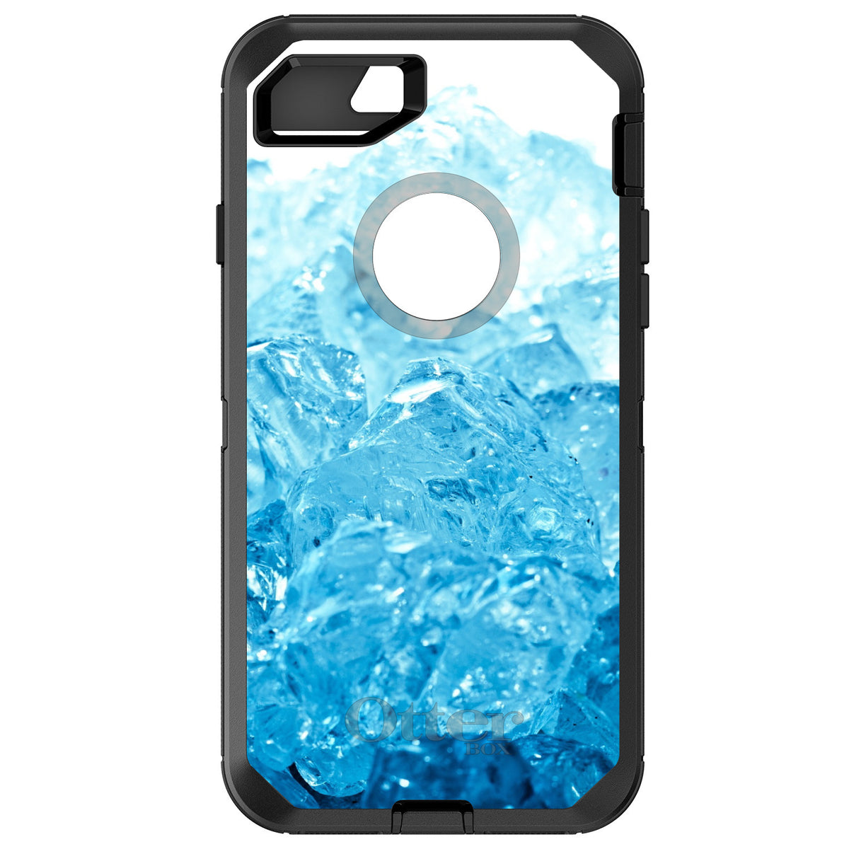 Clear Blue Ice OtterBox Defender Case for iPhone & Galaxy