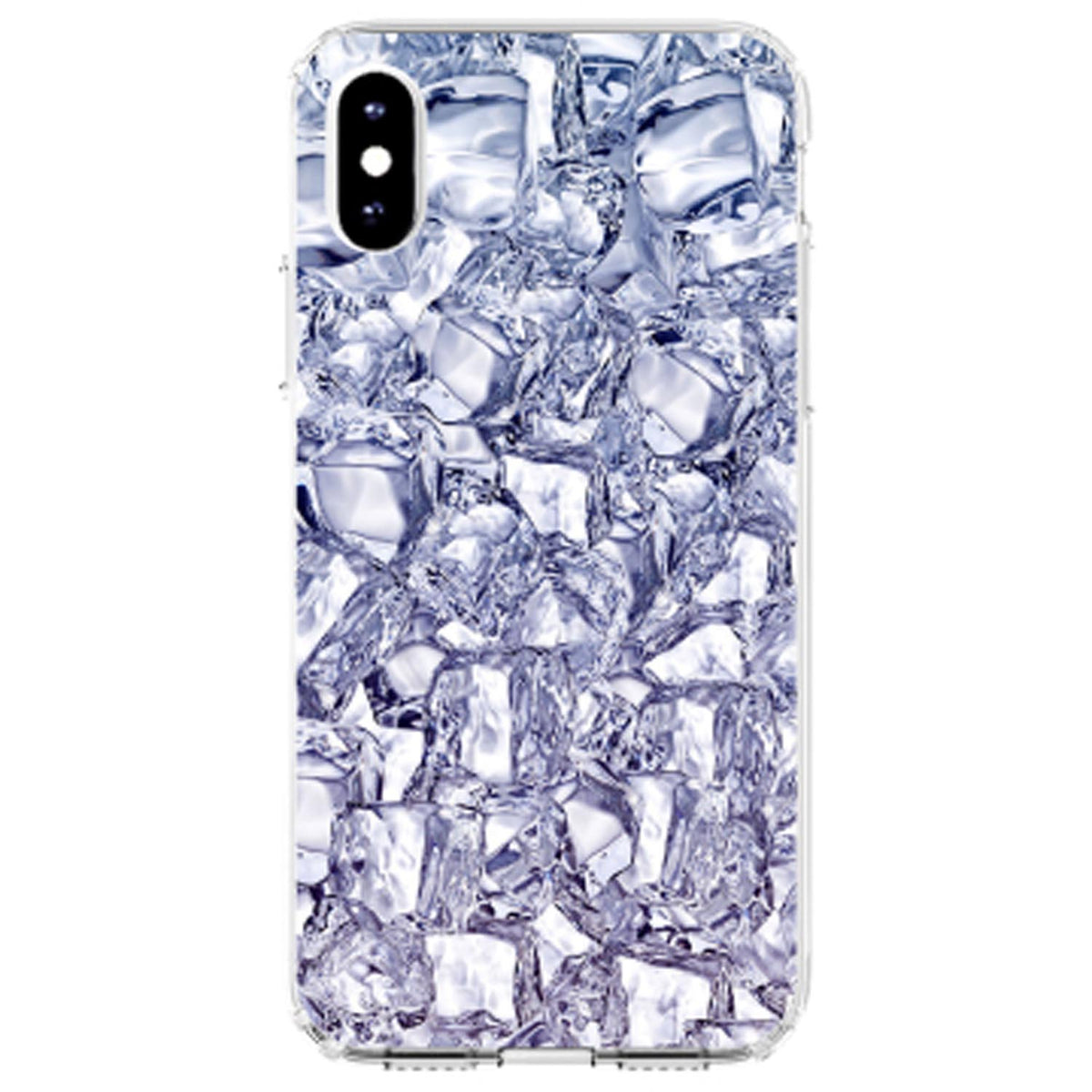 Crystal Clear Ice Image Print Clear Shockproof iPhone Case, view 3