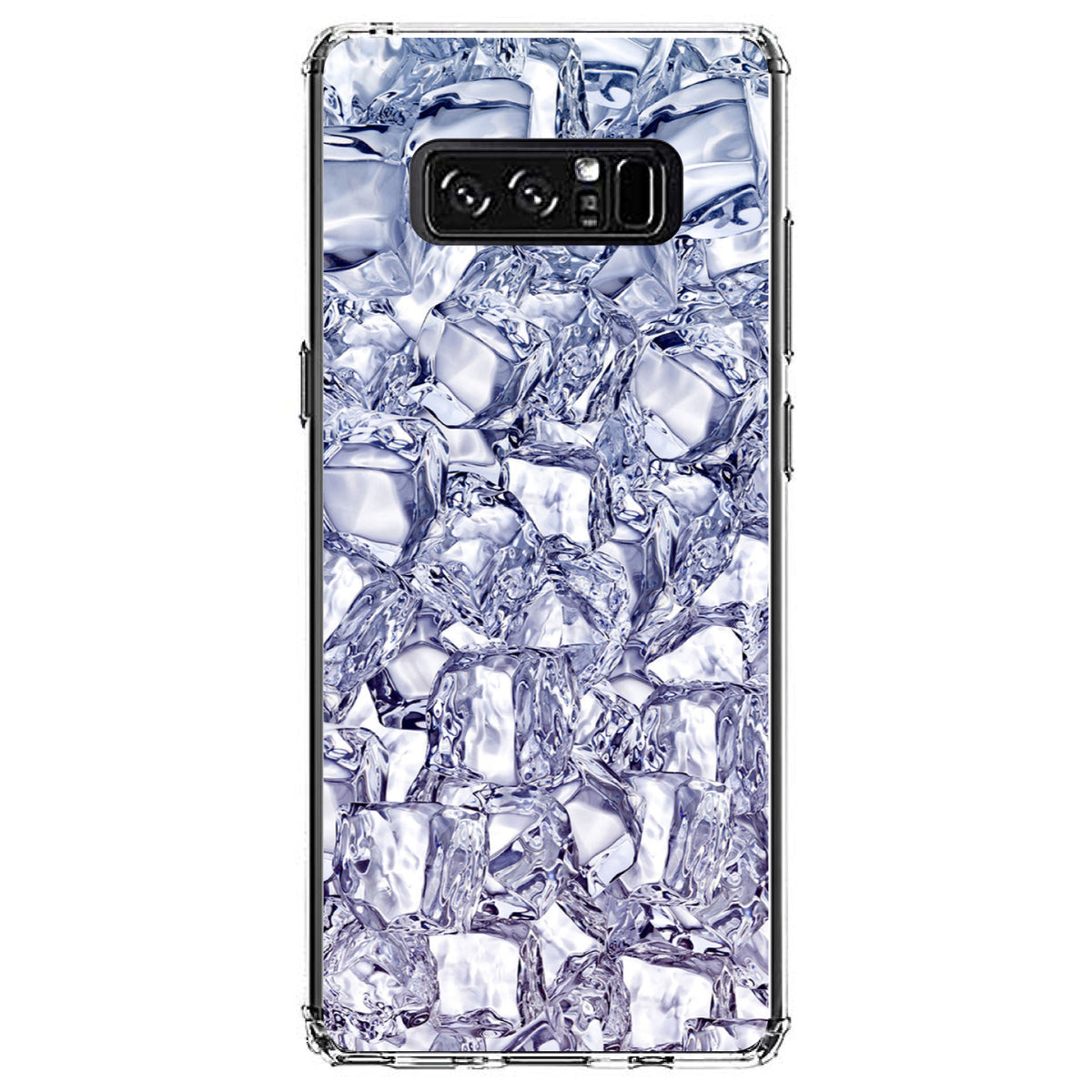 Crystal Clear Ice Image Print Clear Shockproof iPhone Case, view 12