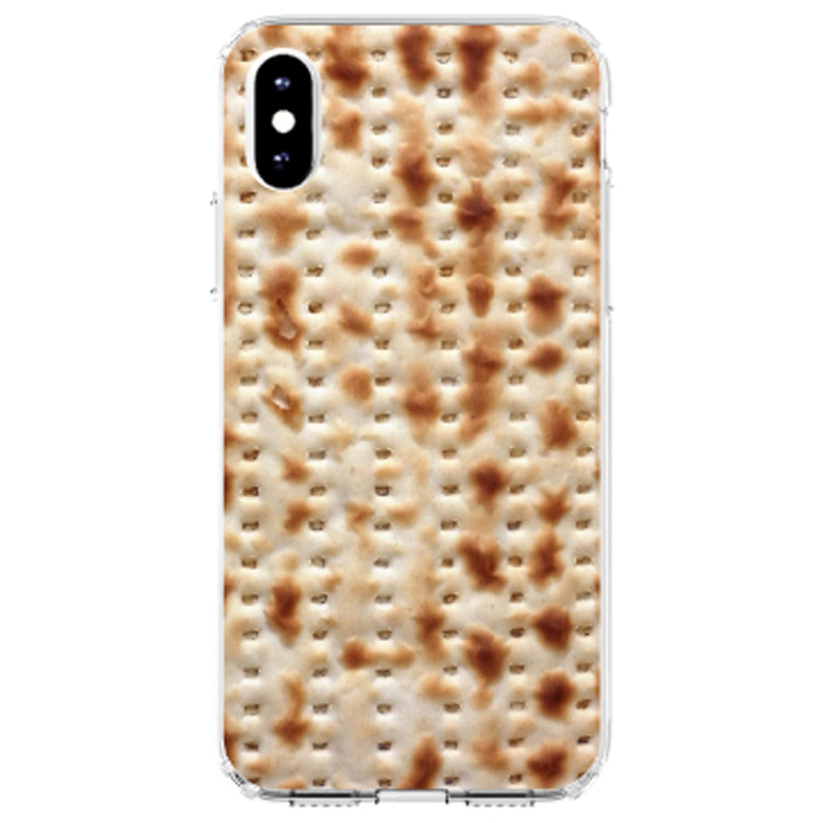 Passover Matzah Clear Shockproof iPhone Case, view 3