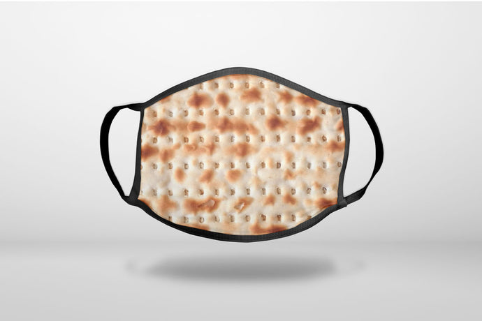 Passover Matzah - 3-Ply Reusable Soft Face Mask Covering, Unisex, Cotton Inner Layer