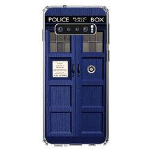 DistinctInk® Clear Shockproof Hybrid Case for Apple iPhone / Samsung Galaxy / Google Pixel - London Police Call Box TARDIS