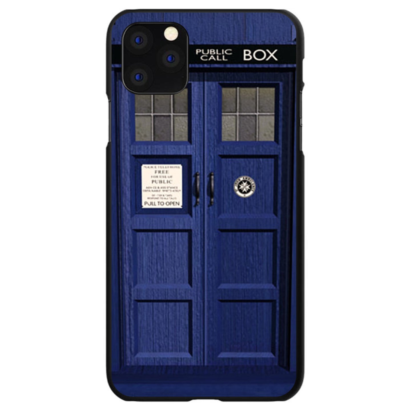 DistinctInk® Hard Plastic Snap-On Case for Apple iPhone or Samsung Galaxy - London Police Call Box TARDIS
