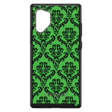 DistinctInk™ OtterBox Symmetry Series Case for Apple iPhone / Samsung Galaxy / Google Pixel - Green Black Damask Pattern
