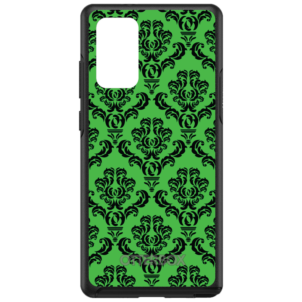 Green Black Damask Pattern OtterBox Symmetry Case for iPhone & Galaxy, view 10