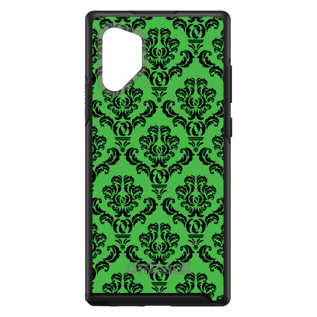 Green Black Damask Pattern OtterBox Symmetry Case for iPhone & Galaxy, view 12