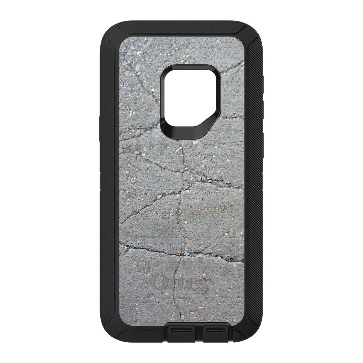 Grey Cracked Concrete OtterBox Defender Case for iPhone & Galaxy, view 11