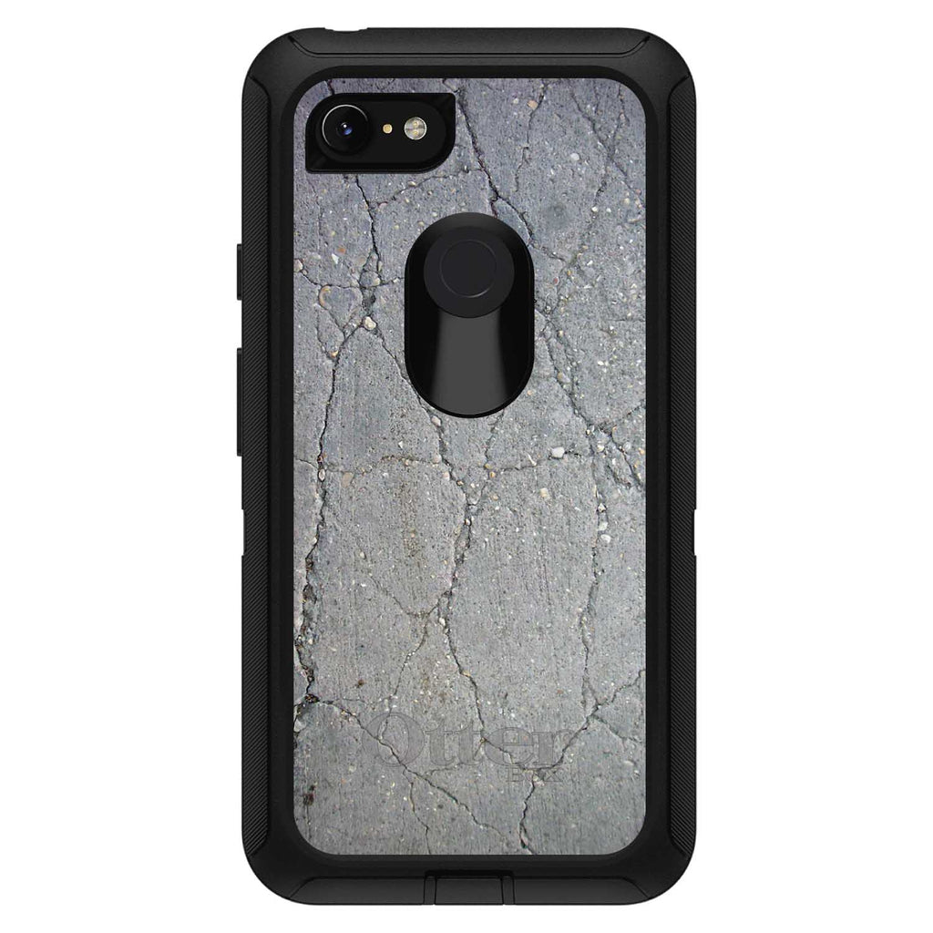 Grey Cracked Concrete OtterBox Defender Case for iPhone & Galaxy, view 18