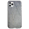 Grey Cracked Concrete Clear Shockproof iPhone Case