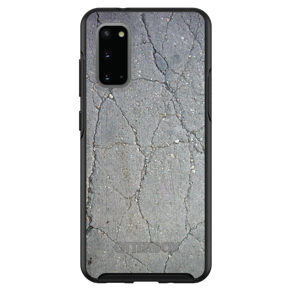 Grey Cracked Concrete OtterBox Symmetry Case for iPhone & Galaxy, view 5