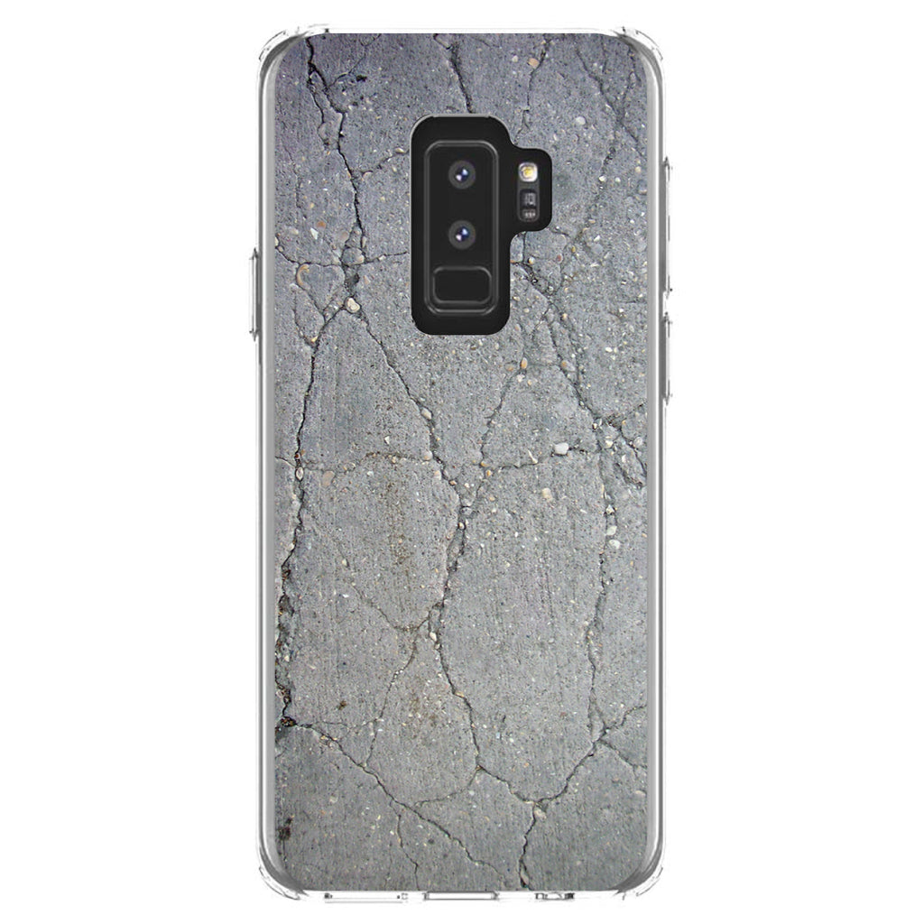 Grey Cracked Concrete Clear Shockproof iPhone Case, view 20